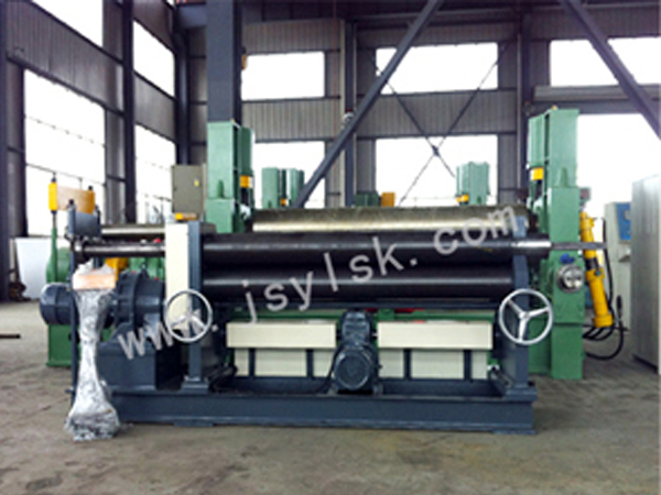 機械三(sān)輥非對稱式(shì)卷闆機